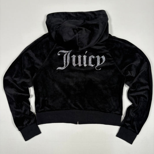 (L) Y2K Juicy Couture Black Hoodie