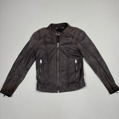 (S/M) Diesel Y2K Leather Jacket