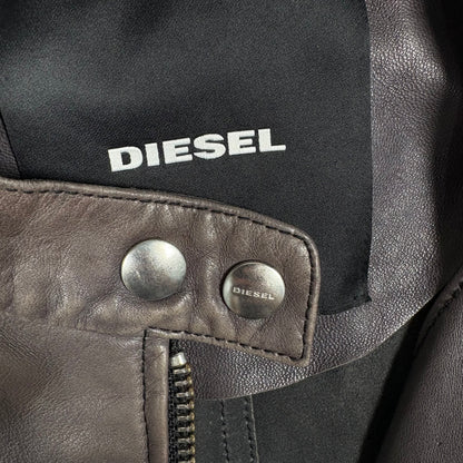(S/M) Diesel Y2K Leather Jacket