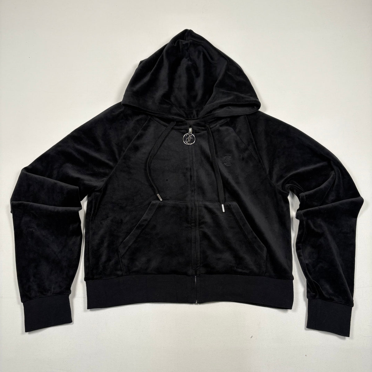 (L) Y2K Juicy Couture Black Hoodie