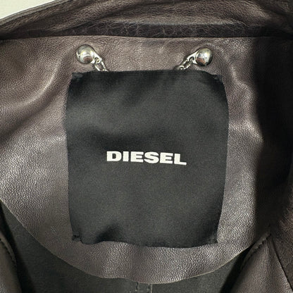 (S/M) Diesel Y2K Leather Jacket