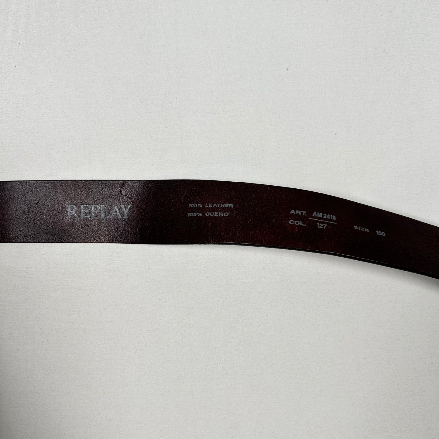 Replay Leather Belt 100cm
