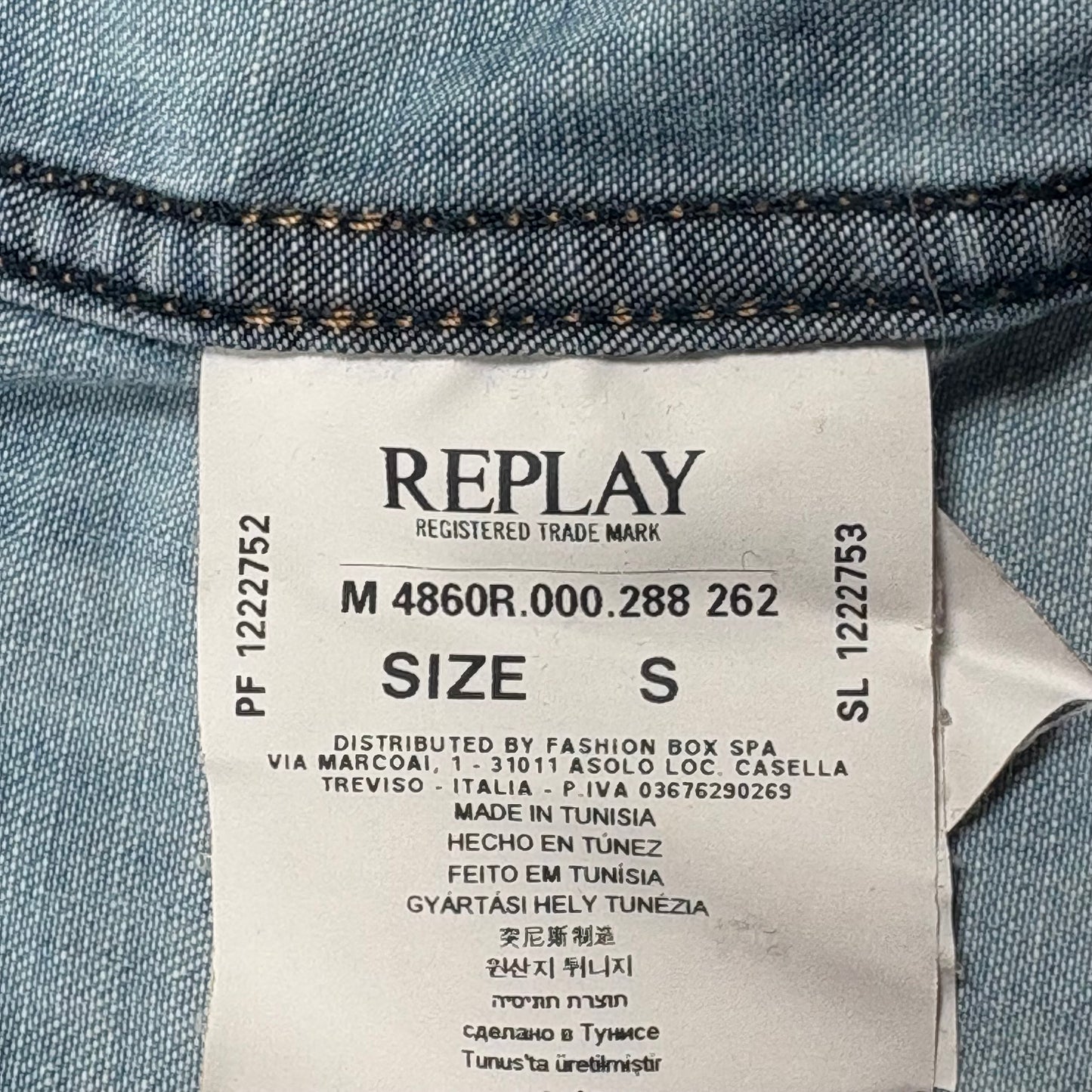 (S) Replay Men's Y2K Denim Shirt