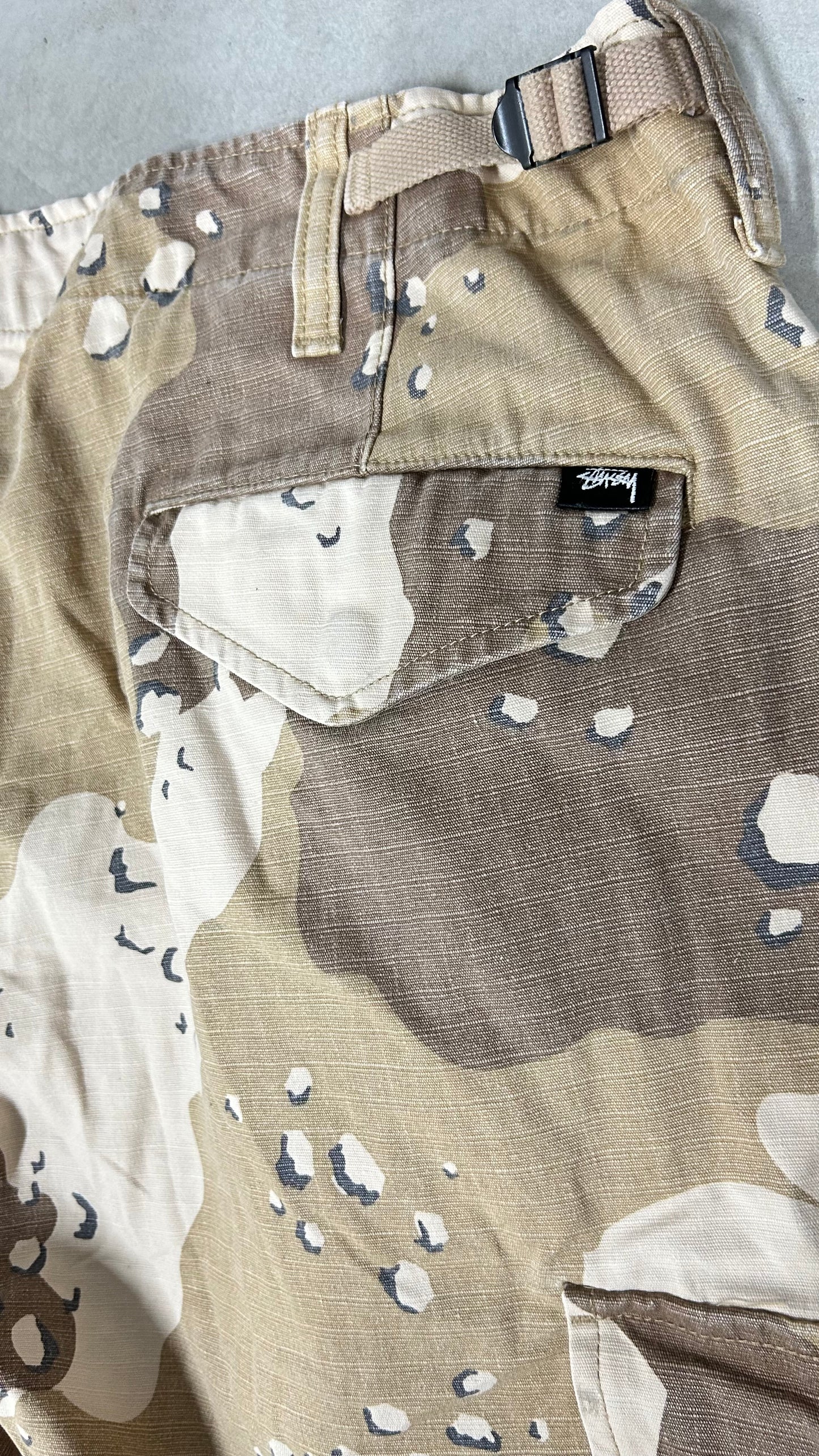 (L) Stüssy Military Ripstop Cargo Pant in Desert Camo